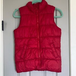 Girls Old Navy Red Puffer Vest - XL (14)